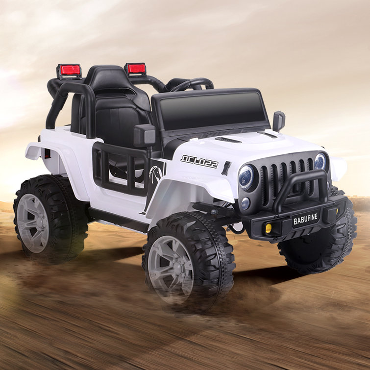 Babufine Kids Electric Ride On Car, 12v 7a Parental Remote Control Ride On Truck, Battery